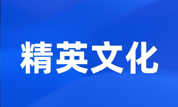精英文化