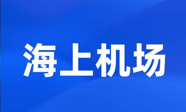 海上机场