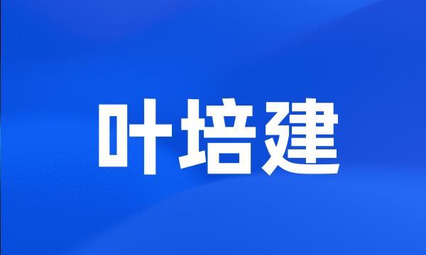 叶培建