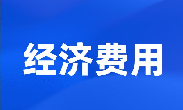 经济费用