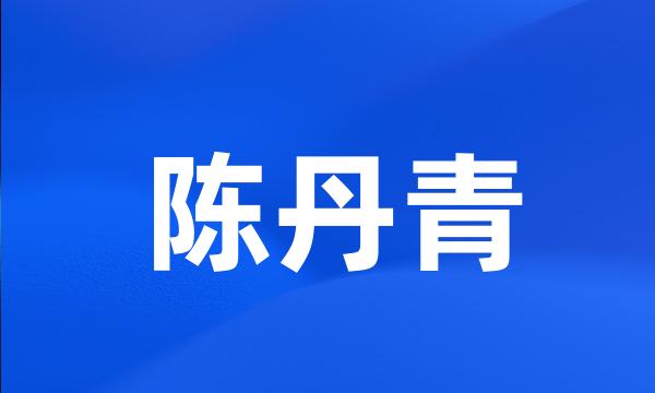 陈丹青