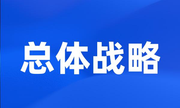 总体战略