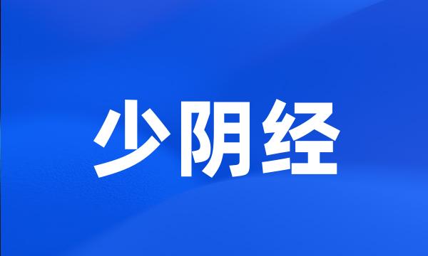 少阴经