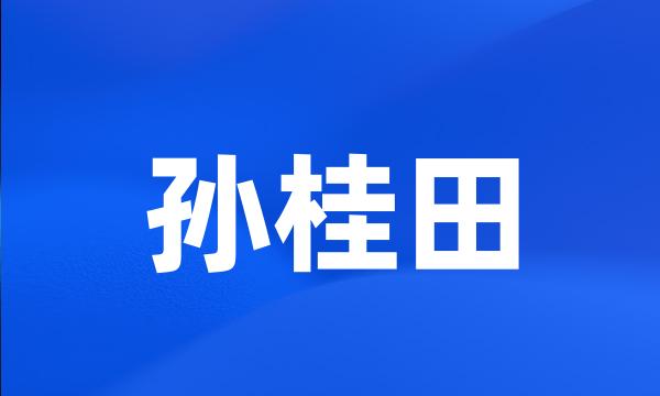 孙桂田