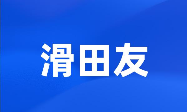 滑田友