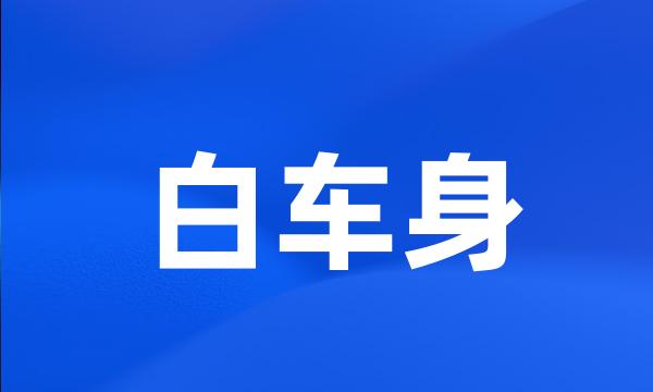 白车身