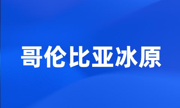 哥伦比亚冰原