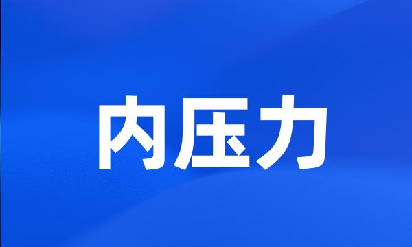 内压力