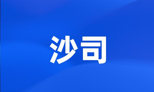 沙司
