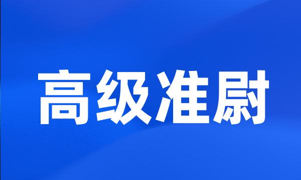 高级准尉
