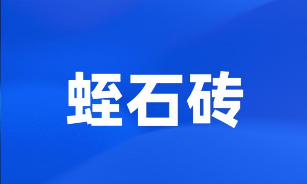 蛭石砖