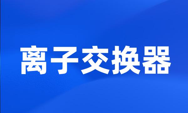 离子交换器