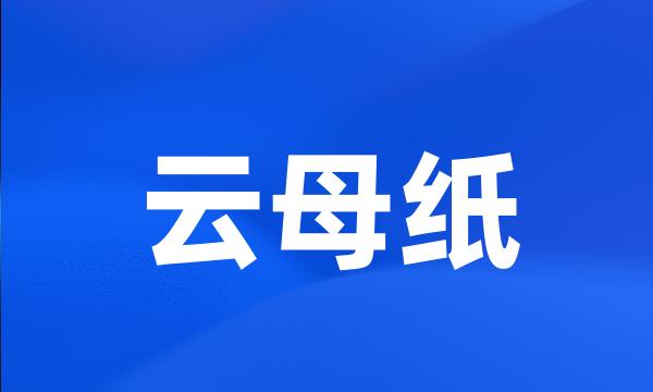 云母纸