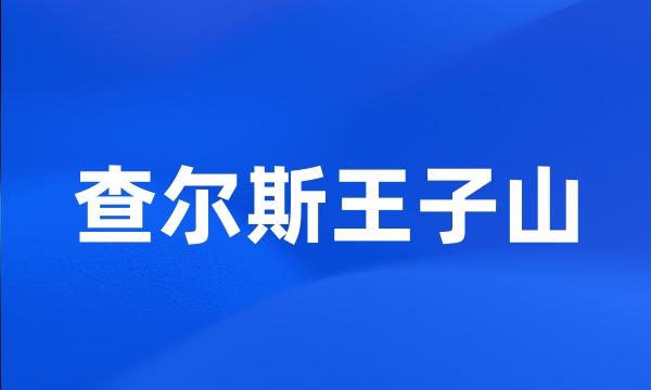 查尔斯王子山