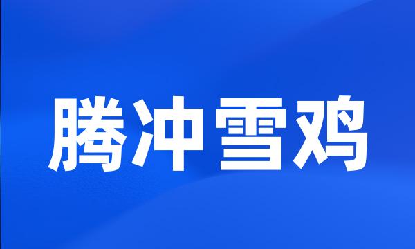 腾冲雪鸡