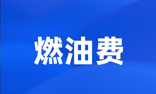燃油费