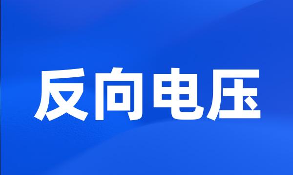 反向电压