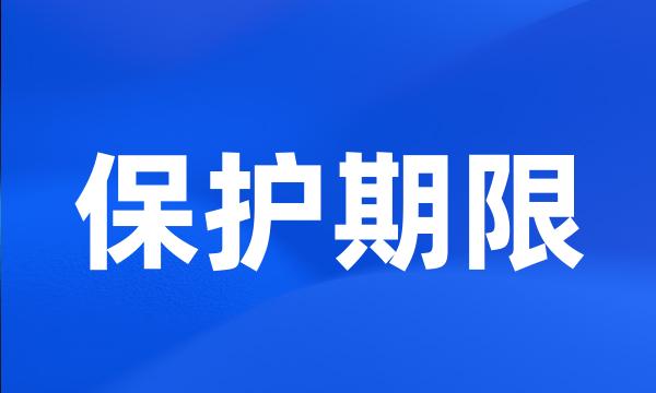 保护期限