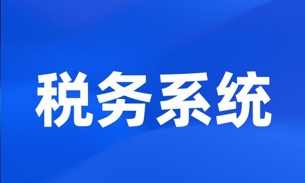税务系统