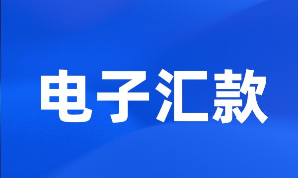 电子汇款