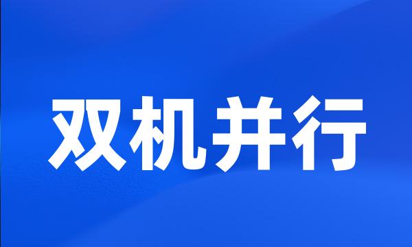 双机并行