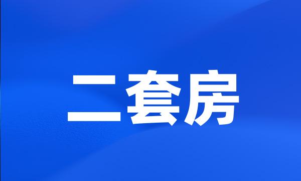 二套房