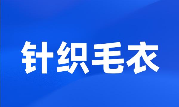 针织毛衣