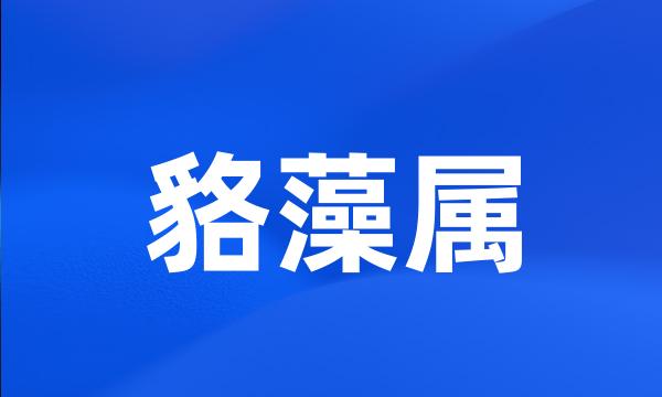 貉藻属