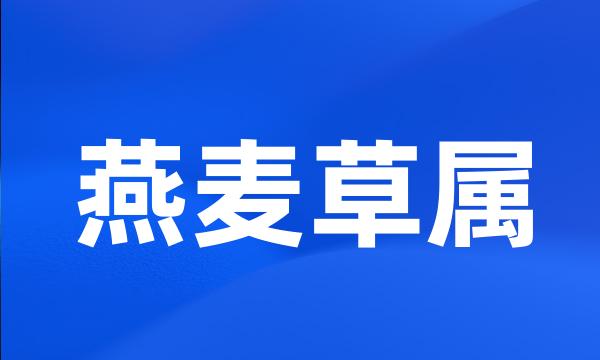 燕麦草属