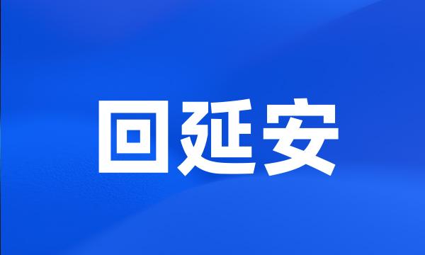 回延安