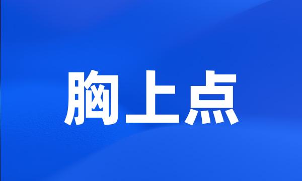 胸上点