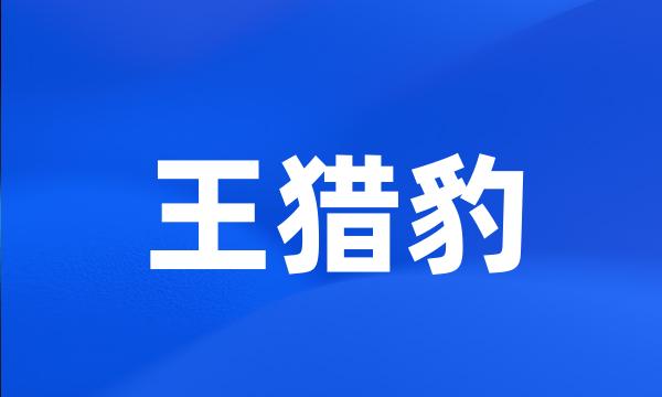 王猎豹