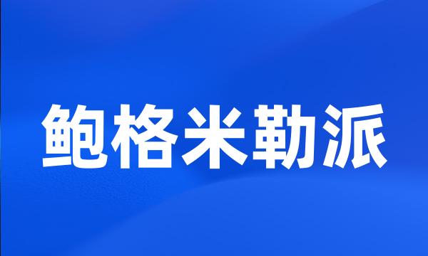 鲍格米勒派