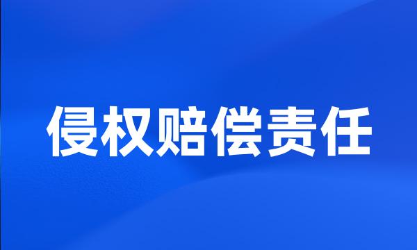 侵权赔偿责任