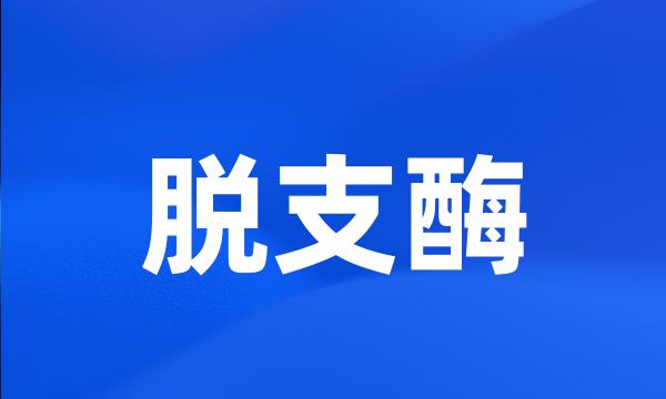 脱支酶