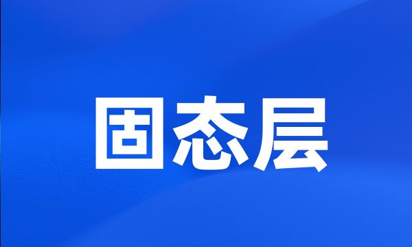 固态层