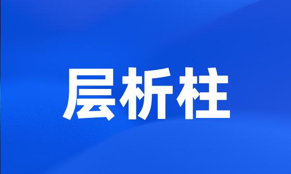 层析柱