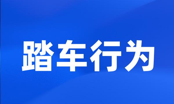 踏车行为