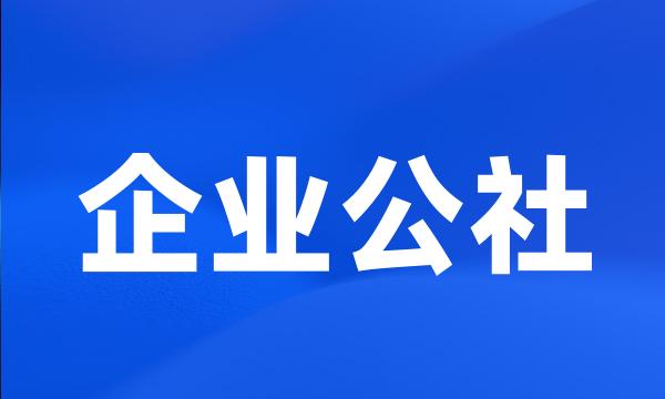 企业公社