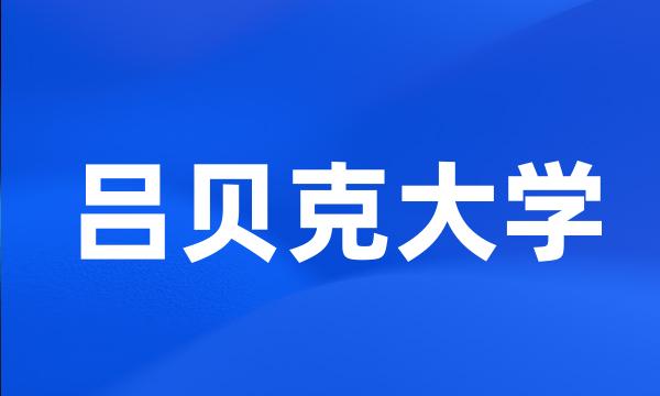 吕贝克大学