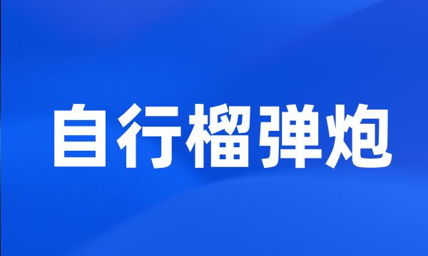 自行榴弹炮