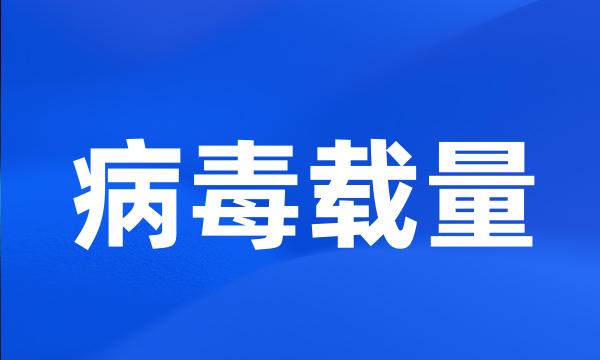 病毒载量
