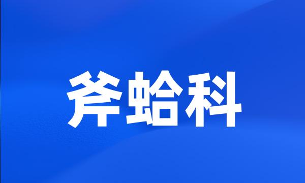斧蛤科