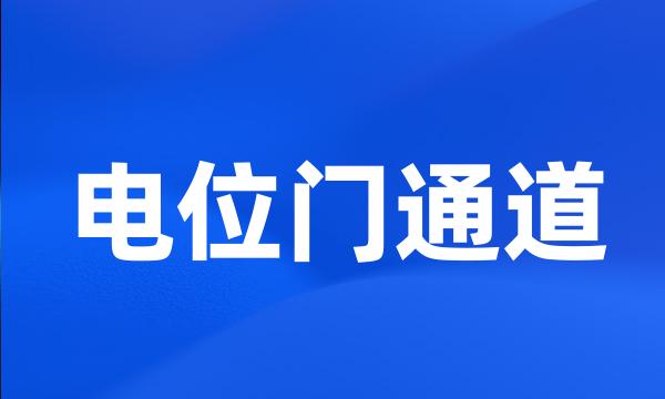 电位门通道