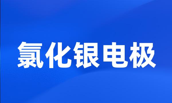氯化银电极