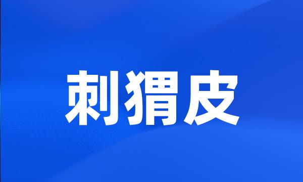 刺猬皮