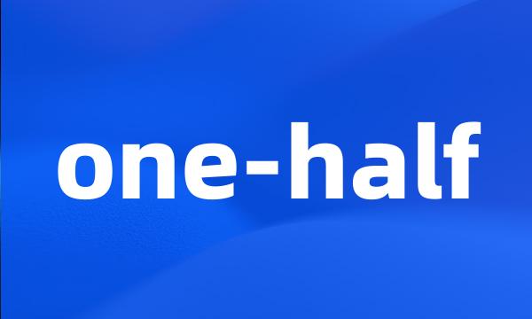 one-half