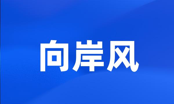 向岸风