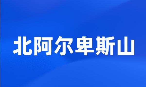 北阿尔卑斯山