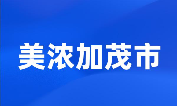 美浓加茂市